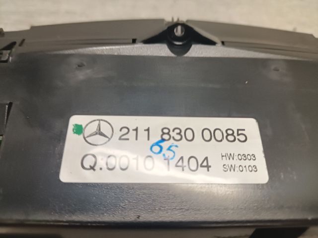 bontott MERCEDES-BENZ E-CLASS Fűtéskapcsoló (manuális klímás)