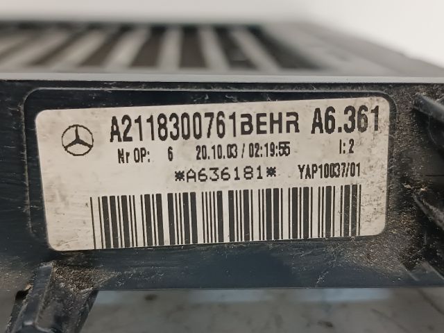 bontott MERCEDES-BENZ E-CLASS Fűtőradiátor (Elektromos)