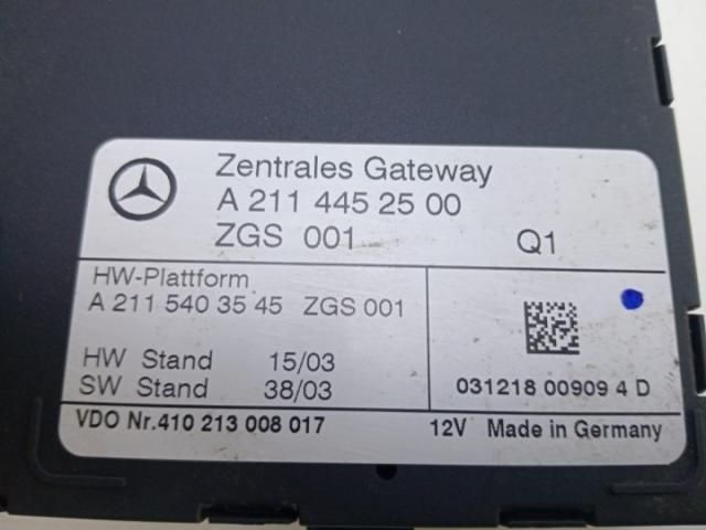 bontott MERCEDES-BENZ E-CLASS Gateway Elektronika