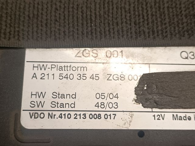 bontott MERCEDES-BENZ E-CLASS Gateway Elektronika