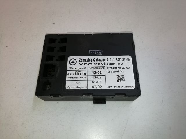 bontott MERCEDES-BENZ E-CLASS Gateway Elektronika