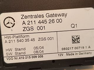 bontott MERCEDES-BENZ E-CLASS Gateway Elektronika