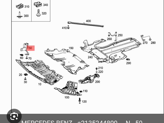 bontott MERCEDES-BENZ E-CLASS Homlokfal Alsó Tartó