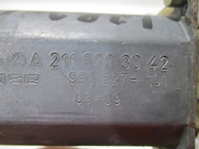 bontott MERCEDES-BENZ E-CLASS Jobb első Ablakemelő Motor