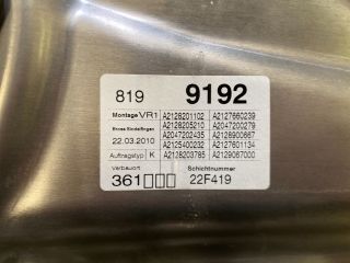 bontott MERCEDES-BENZ E-CLASS Jobb első Ablakemelő Szerkezet (Elektromos)