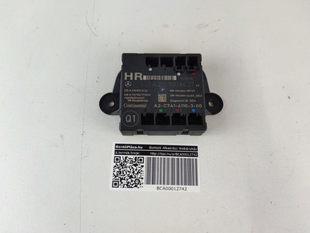 bontott MERCEDES-BENZ E-CLASS Jobb első Ajtó Vezérlőegység