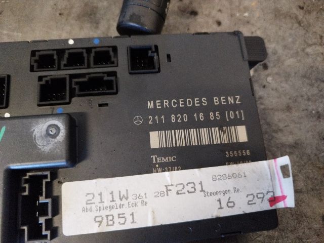bontott MERCEDES-BENZ E-CLASS Jobb első Ajtó Vezérlőegység