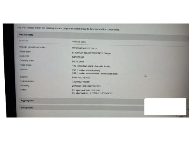 bontott MERCEDES-BENZ E-CLASS Jobb első Alsó Zsanér