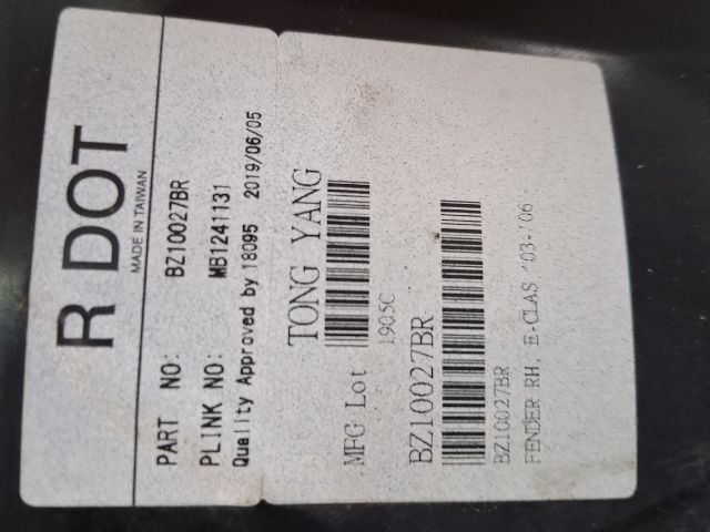 bontott MERCEDES-BENZ E-CLASS Jobb első Sárvédő