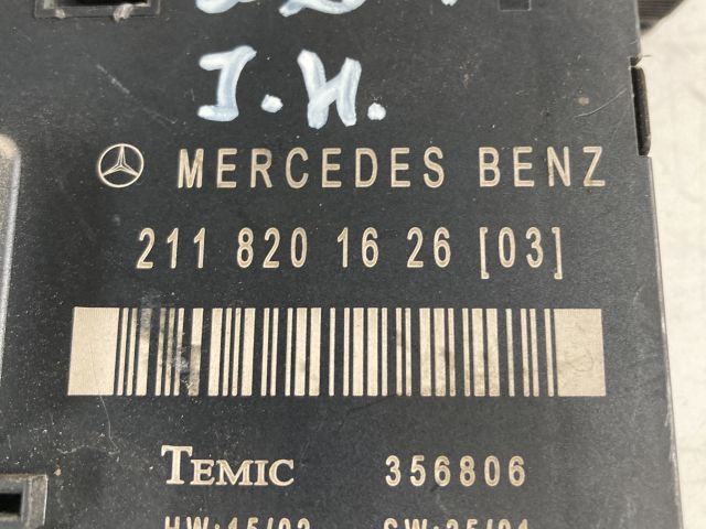 bontott MERCEDES-BENZ E-CLASS Jobb hátsó Ajtó Vezérlőegység