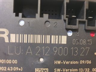 bontott MERCEDES-BENZ E-CLASS Jobb hátsó Ajtó Vezérlőegység