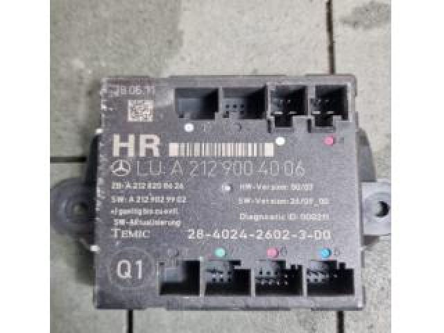 bontott MERCEDES-BENZ E-CLASS Jobb hátsó Ajtó Vezérlőegység