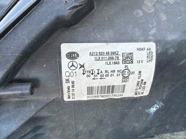 bontott MERCEDES-BENZ E-CLASS Jobb Ledes Fényszóró