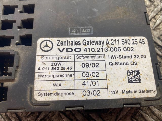 bontott MERCEDES-BENZ E-CLASS Központizár Elektronika