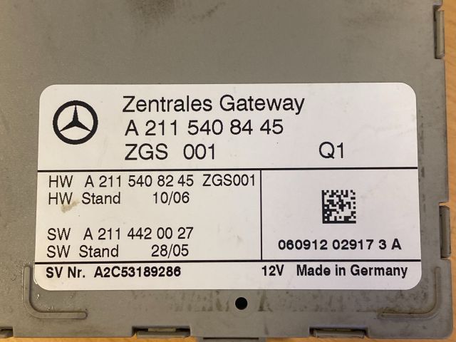 bontott MERCEDES-BENZ E-CLASS Központizár Elektronika