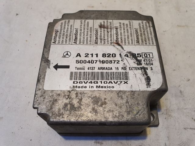 bontott MERCEDES-BENZ E-CLASS Légzsák Elektronika