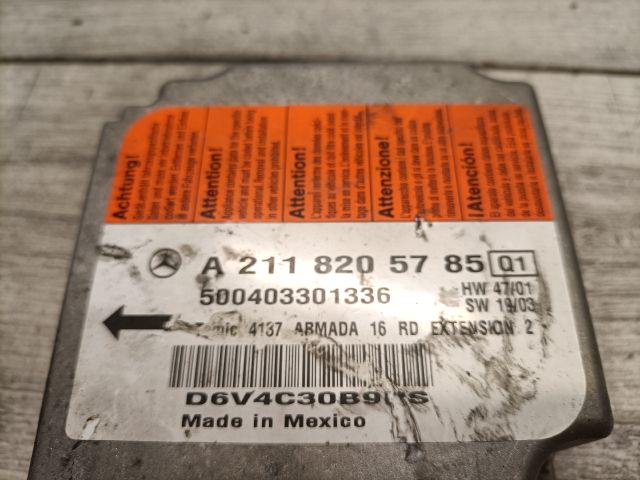 bontott MERCEDES-BENZ E-CLASS Légzsák Elektronika