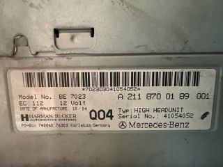 bontott MERCEDES-BENZ E-CLASS Navigációs Fejegység