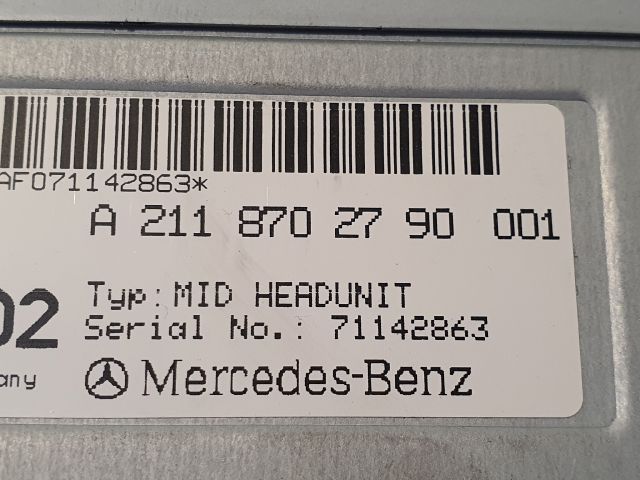 bontott MERCEDES-BENZ E-CLASS Navigációs Fejegység