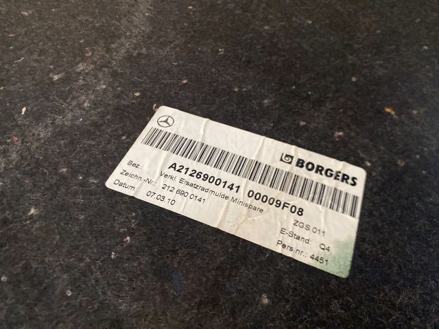 bontott MERCEDES-BENZ E-CLASS Pótkerék