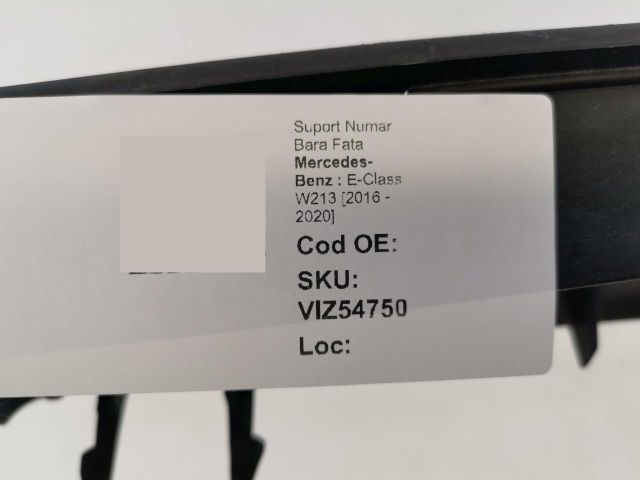 bontott MERCEDES-BENZ E-CLASS Rendszámtábla Tartó