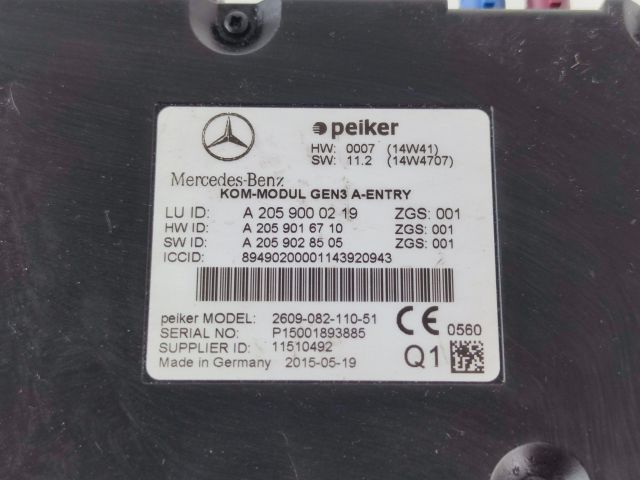 bontott MERCEDES-BENZ E-CLASS Telefon Elektronika