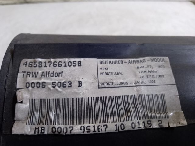 bontott MERCEDES-BENZ E-CLASS Utasoldali Légzsák