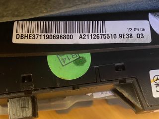 bontott MERCEDES-BENZ E-CLASS Váltógomb