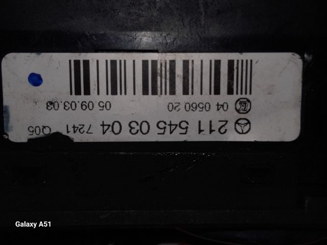 bontott MERCEDES-BENZ E-CLASS Világítás Kapcsoló