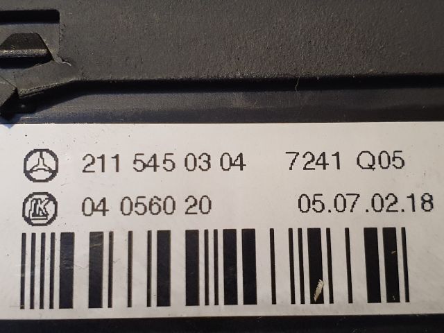 bontott MERCEDES-BENZ E-CLASS Világítás Kapcsoló