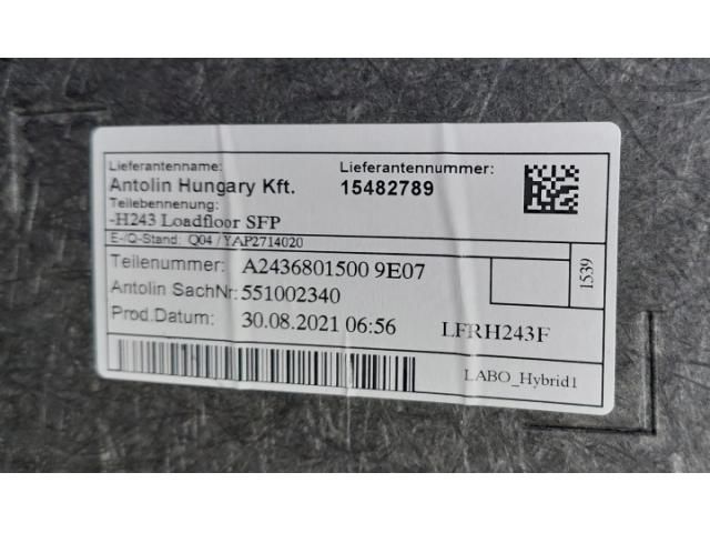 bontott MERCEDES-BENZ EQA Csomagtér Kárpit