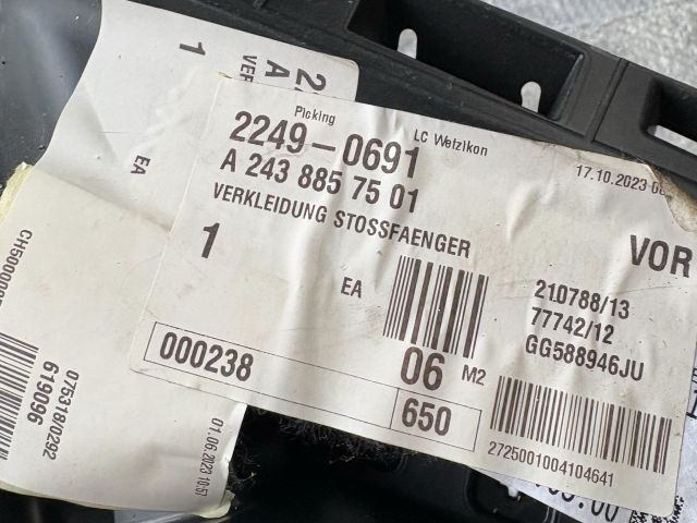 bontott MERCEDES-BENZ EQA Jobb első Lökhárító Tartó (Műanyag)