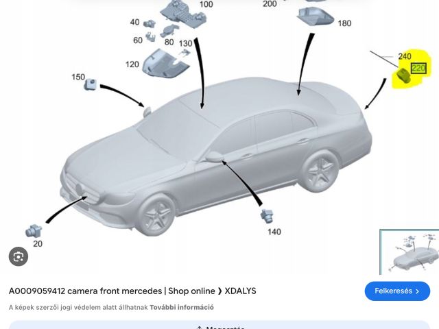 bontott MERCEDES-BENZ EQS Video Elektronika