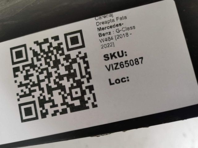 bontott MERCEDES-BENZ G-CLASS Jobb első Dobbetét (Kerékjárati, Műanyag)