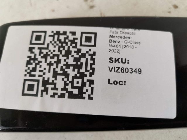 bontott MERCEDES-BENZ G-CLASS Jobb első Lökhárító Díszléc