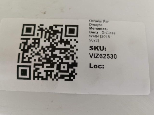 bontott MERCEDES-BENZ G-CLASS Jobb Fényszóró Lámpakeret