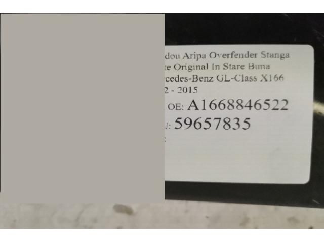 bontott MERCEDES-BENZ GL-CLASS Bal hátsó Sárvédő Díszléc