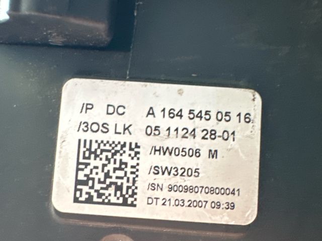 bontott MERCEDES-BENZ GL-CLASS Komplett Kormánykapcsoló (Bajuszkapcsoló)