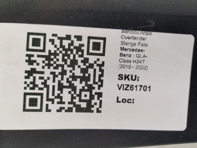 bontott MERCEDES-BENZ GLA Bal első Sárvédő Díszléc