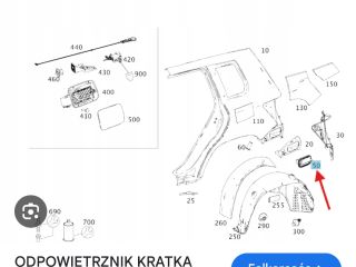 bontott MERCEDES-BENZ GLA-CLASS Csomagtér Szellőző Bal
