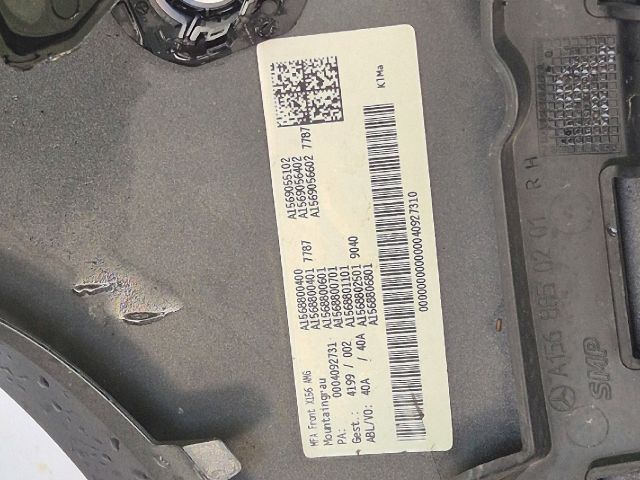 bontott MERCEDES-BENZ GLA-CLASS Első Lökhárító (Üresen)