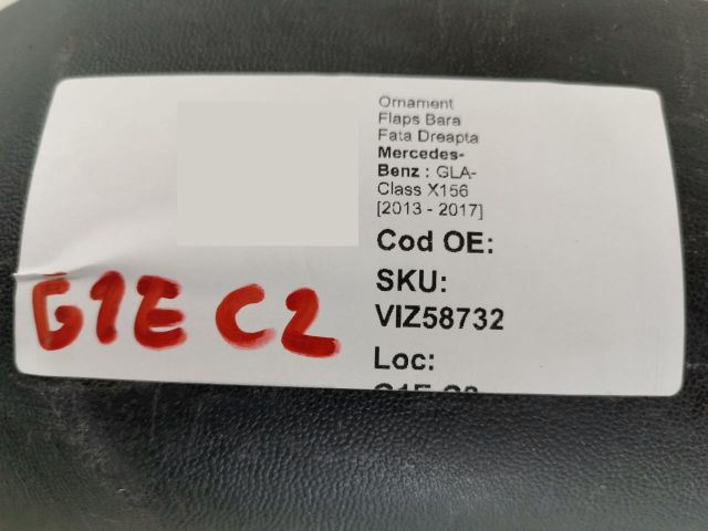 bontott MERCEDES-BENZ GLA-CLASS Jobb hátsó Lökhárító Díszléc