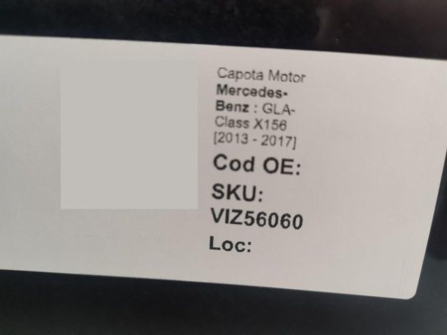 bontott MERCEDES-BENZ GLA-CLASS Motorháztető