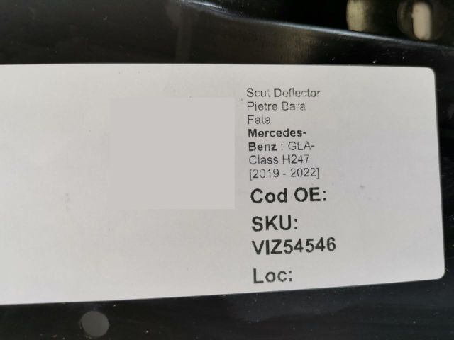 bontott MERCEDES-BENZ GLA Első Lökhárító Alsó Tálca