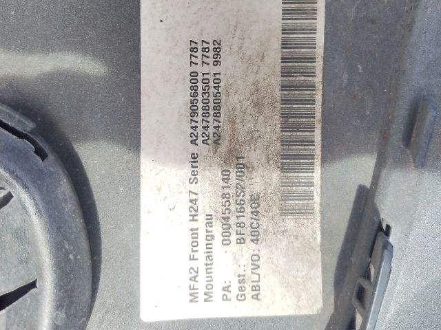 bontott MERCEDES-BENZ GLA Első Lökhárító (Üresen)