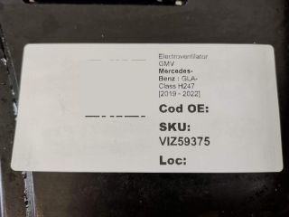 bontott MERCEDES-BENZ GLA Hűtőventilátor