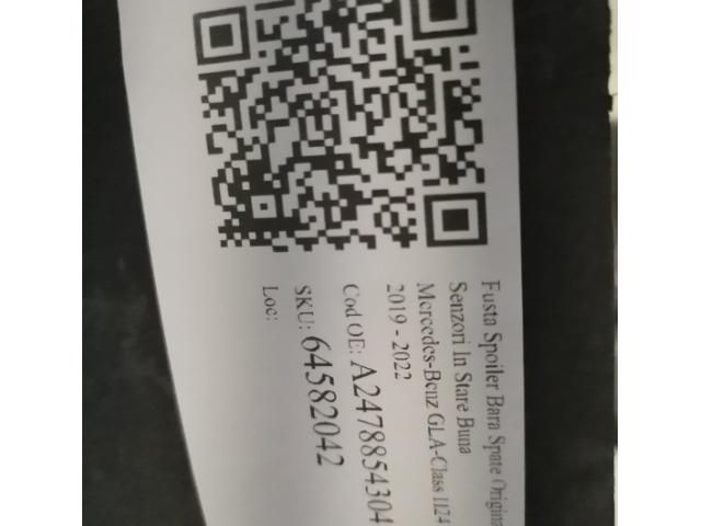 bontott MERCEDES-BENZ GLA Hátfal