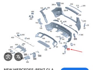 bontott MERCEDES-BENZ GLA Jobb Kipufogó Vég