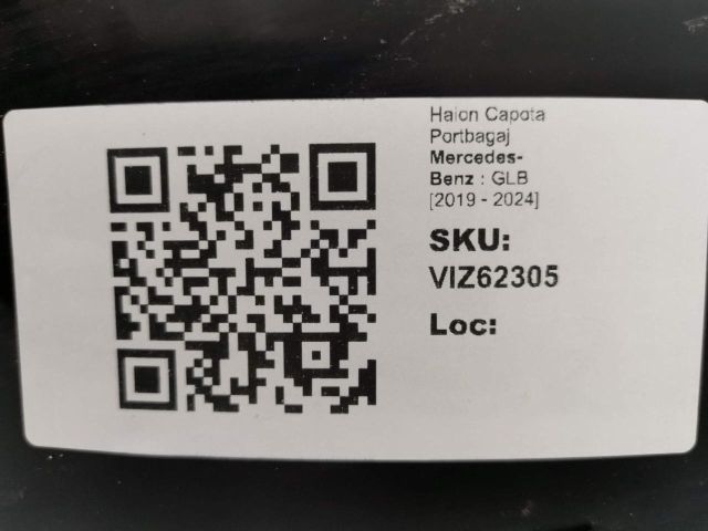 bontott MERCEDES-BENZ GLB Csomagtérajtó (Üres lemez)