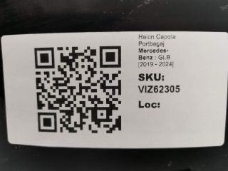 bontott MERCEDES-BENZ GLB Csomagtérajtó (Üres lemez)